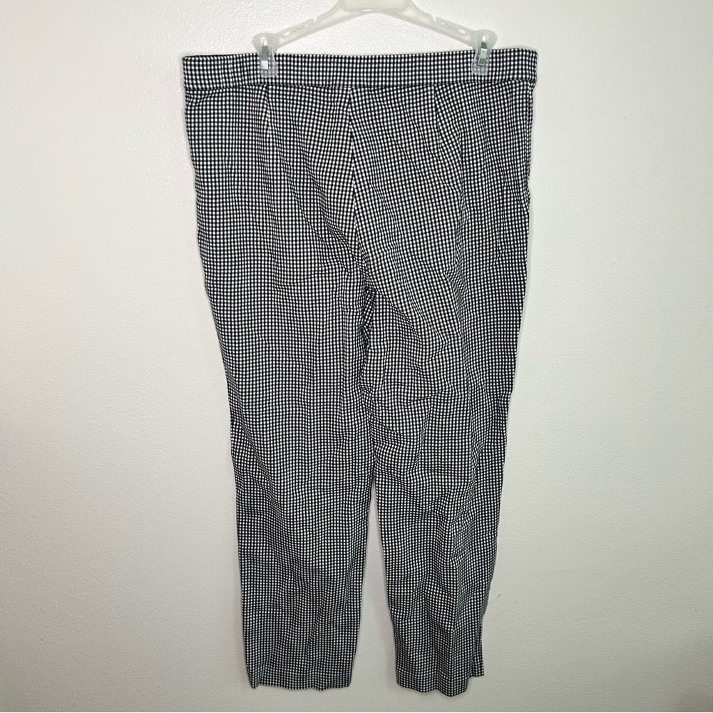 JJILL black and white gingham work pants